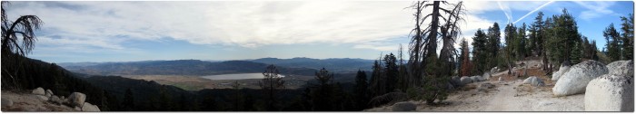 Tahoe Rim Trail - Panorama Blick auf Nevada