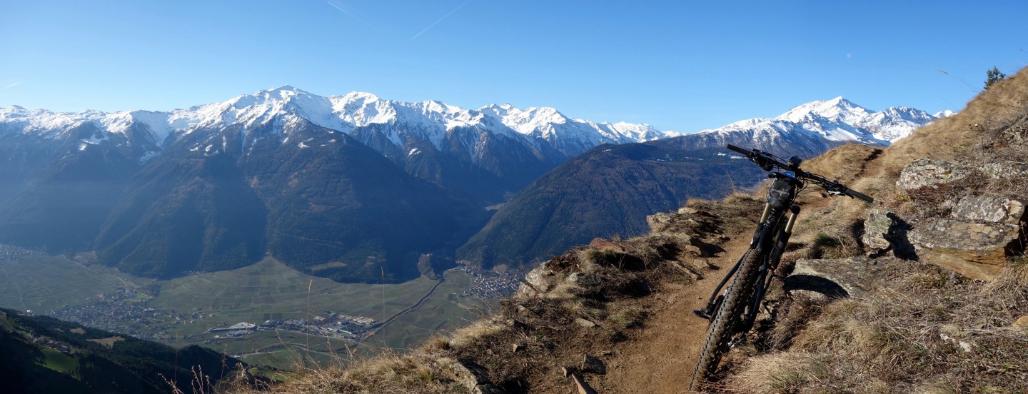 Panoramatrails hoch über dem Vinschgau