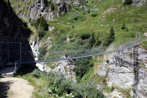 Hängebrücke über die Dyure de Sery