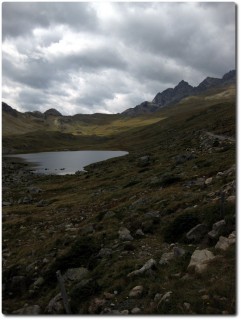 Blick zum Pass Val Viola und Rifugio