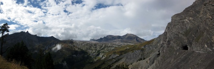 Panorama Aufstieg zum Col du Sanetsch - Tunnel