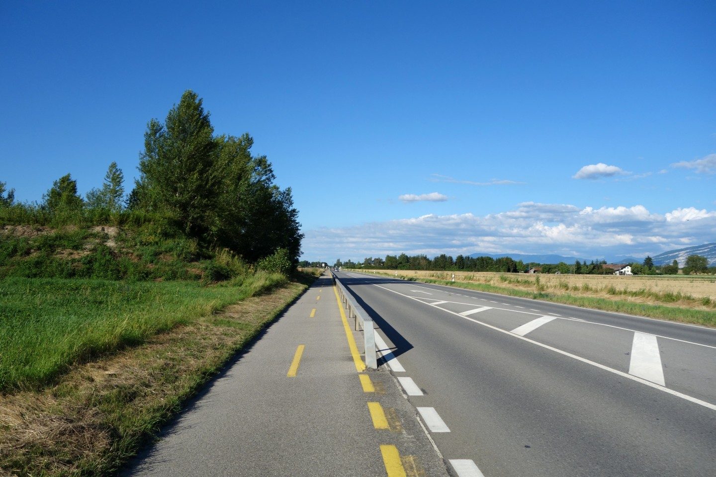 Zurück auf der Route de Chancy