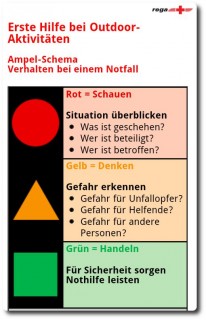 Rega Notfall App - Verhalten im Notfall