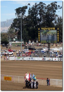 Salinas Rodeo - Flaggenparade