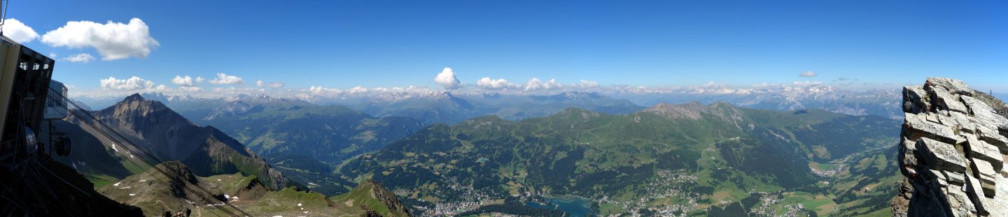 Panorama Parpaner Rothorn Richtung West