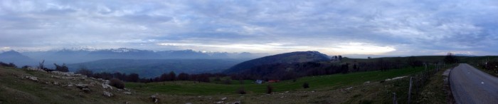 Panorama Salève in Richtung La Croisette