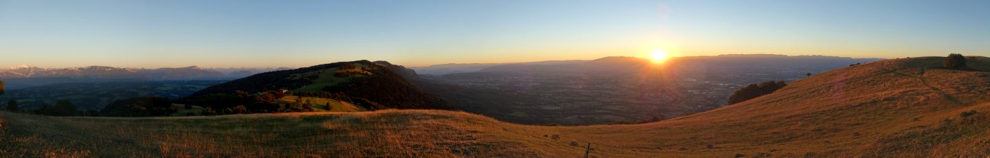 Sonnenuntergang Salève - Panorama