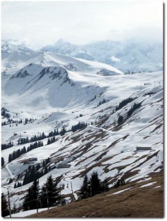 Wenig Schnee in Adelboden...