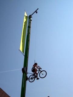 Skybike - spannend!