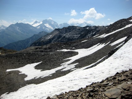 Knifflige Passage am Col de Louché