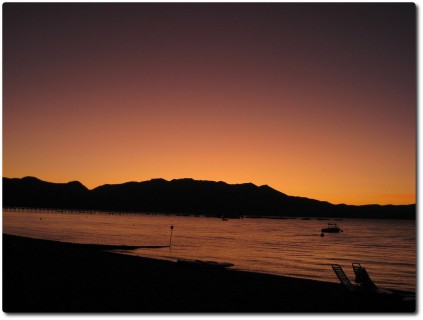Sonnenuntergang am Lake Tahoe