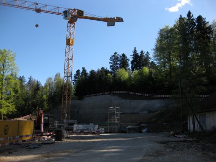 Bau Talstation Oberdorf