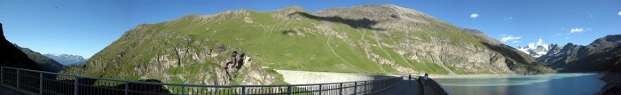 Panorama Staumauer Lac de Moiry