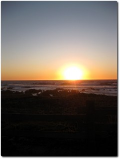 Sonnenuntergang Herbst 2009 - Asilomar Beach