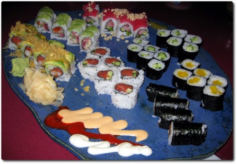 Sushi-Rolls im Crystal Fish