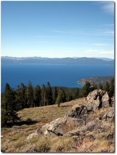 Tahoe Rim Trail - Extrem windig !