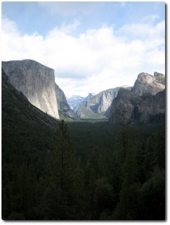 Yosemite Valley nach dem Tunnel - Morgens