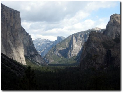 Yosemite Valley nach dem Tunnel - Morgens