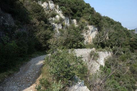 Aufstieg auf der Strada Napoleonica