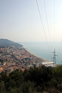 Blick runter nach Finale Ligure