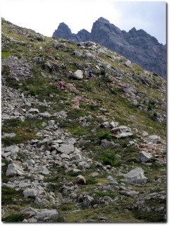 Versus Tragestrecke am Pass da Val Viola