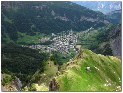 Tiefe Blicke runter nach Leukerbad
