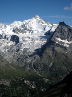 Blick auf das Weisshorn (glaub ich jedenfalls)