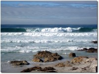 Schöne Wellen am Asilomar Beach