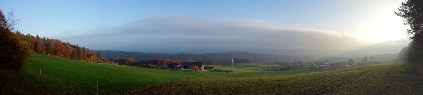 Nebelgrenze Panorama bei Witteli