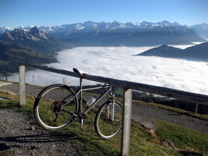 Bikeständer auf dem Wildspitz